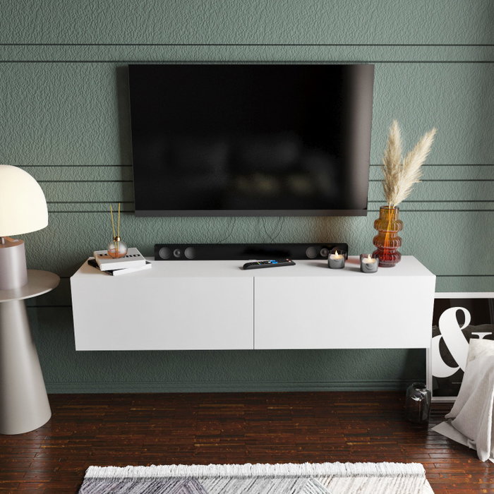 Hanah Home Soporte de TV Escandinavo Blanco